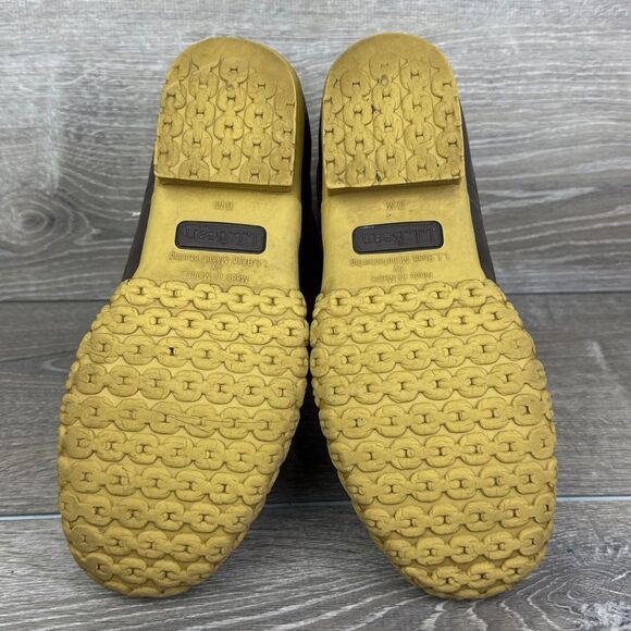 LL Bean Bean Boots Women’s Sz 7M Gore-Tex Tan Leather 8” Lace Up 6-Eye Duck Boot - Picture 7 of 14